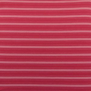 Fabric swatch with a pink stripes design