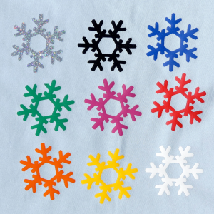 Snowflake fabric swatch