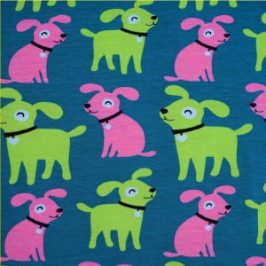 A010 - Pink and green puppies